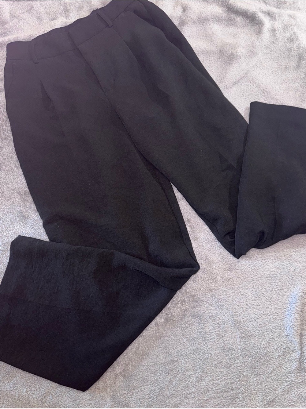 a new day Women's Black Wide Leg Dress Pants